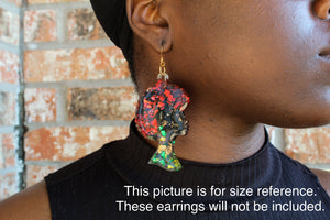 Blue Afro Queens earrings