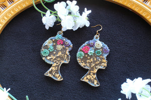 Blossoming Afro earrings