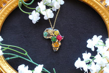 Load image into Gallery viewer, Rainbow Africa necklace