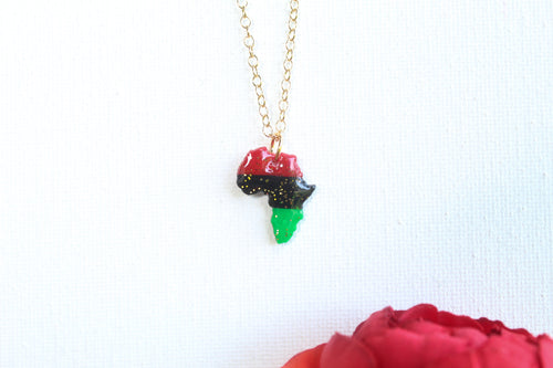 Pan Africa charm necklace