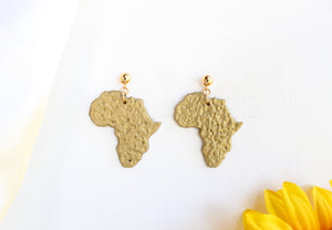 Hammered style Africa earrings
