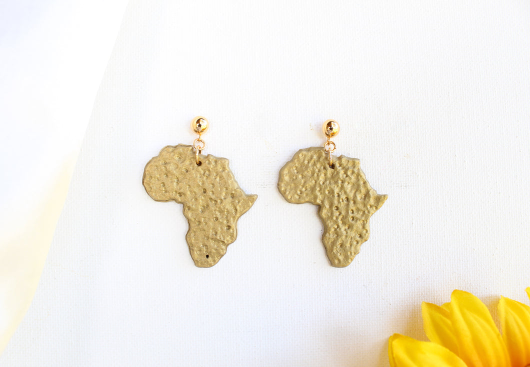 Hammered style Africa earrings