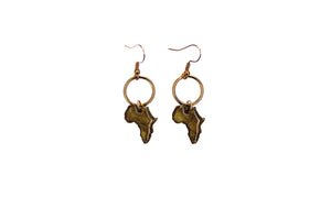 Small Africa Earrings- Gold
