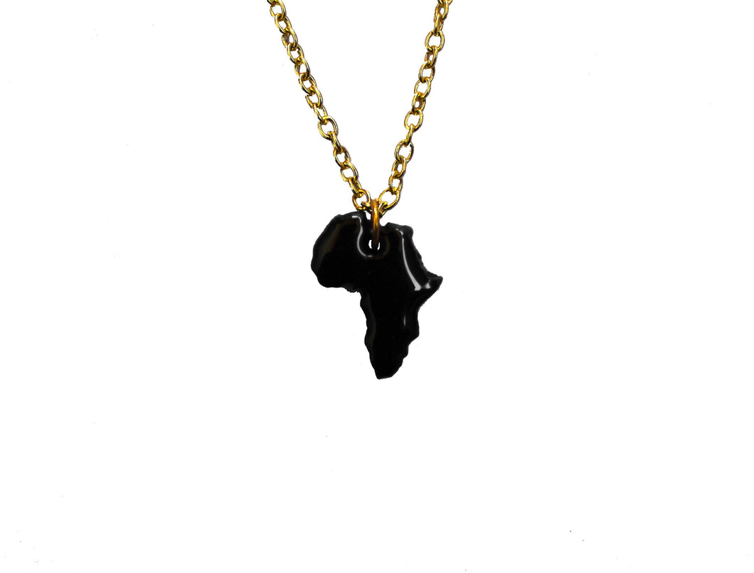 Black Africa Charm necklace / African jewelry