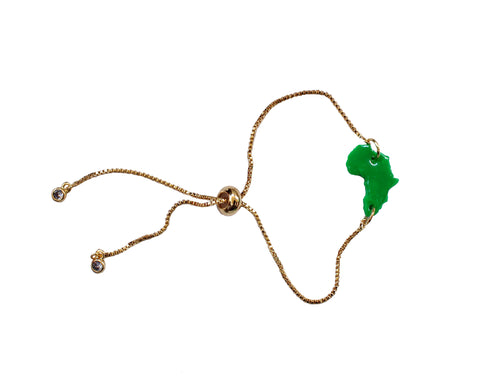 Green Africa bracelet / African jewelry