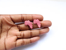 Load image into Gallery viewer, Pink Africa stud earrings / African Jewelry
